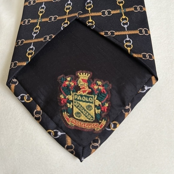 Vintage Paolo GUCCI Silk Tie - Picture 10 of 10